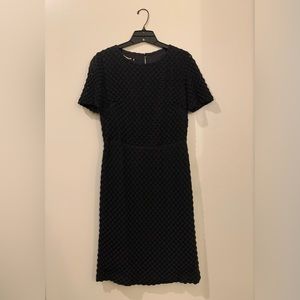 Vintage knit black dress